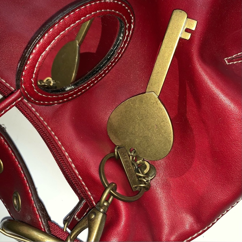 Y2K Nine West Hobo Leather Shoulder Bag - Picture 6 of 11